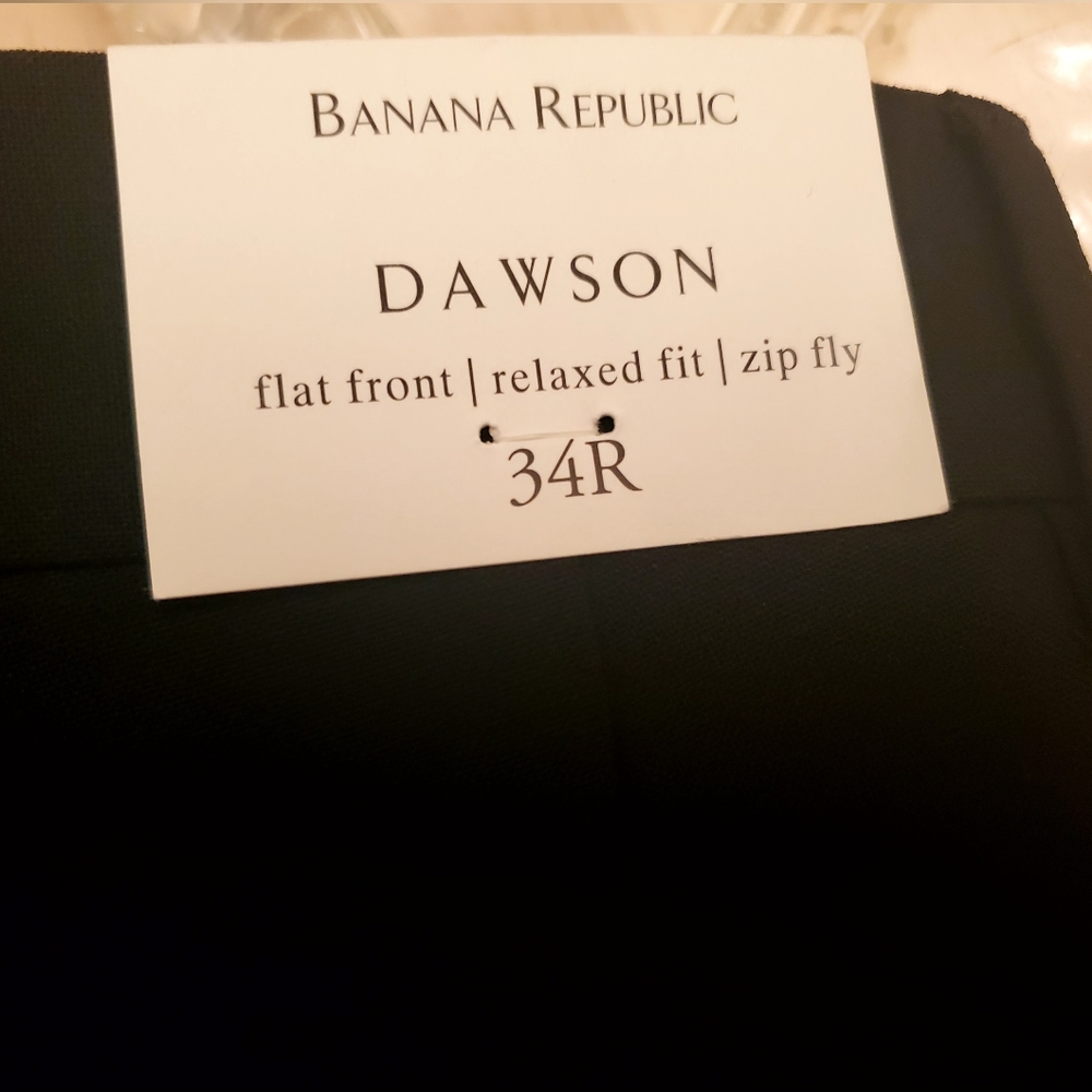 Banana Republic Dawson Flat Front Dress Pants Size 34R - Picture 3 of 6